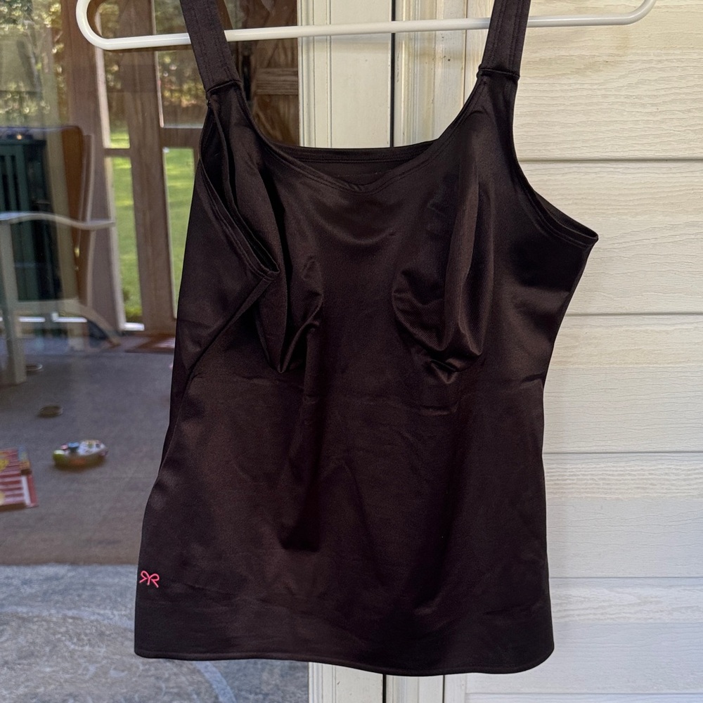 Ruby Ribbon Black Tank Top